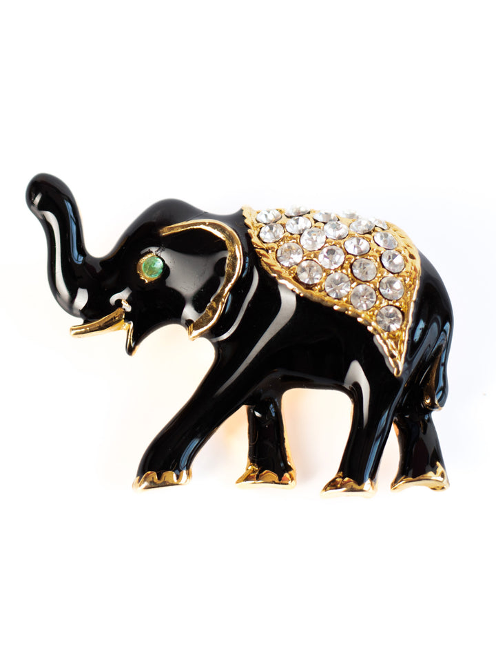 Vintage 90. gadu emaljas ziloņa piespraude