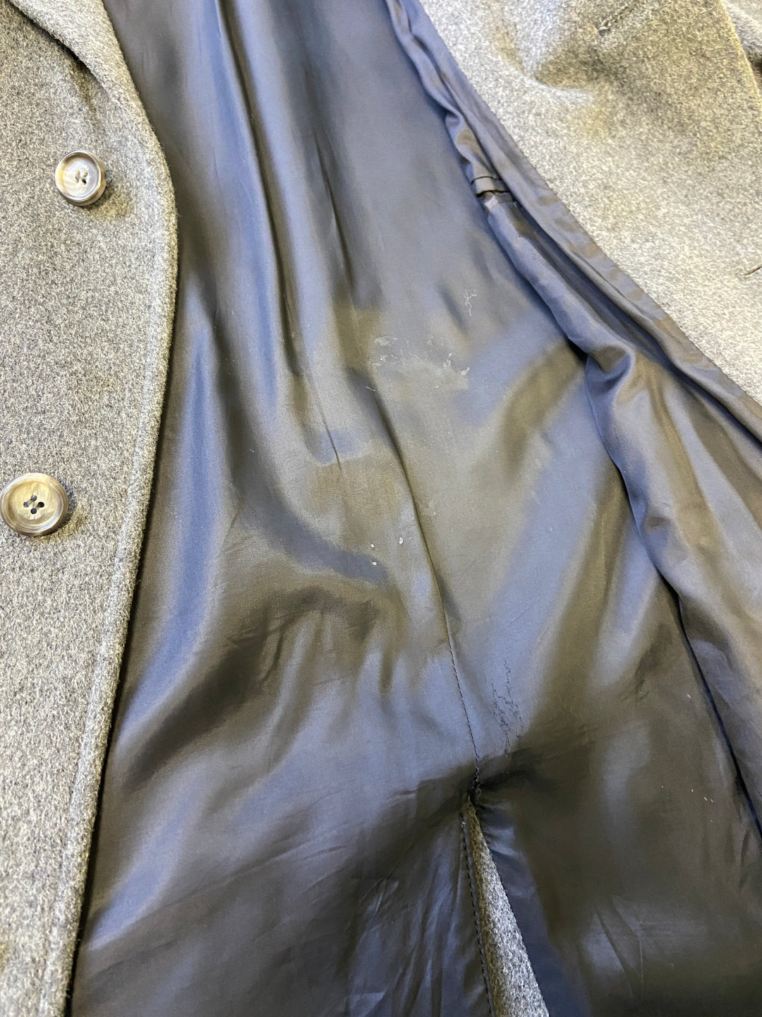 Vintage 90's Men Wool Blend Coat in GrayZ1757