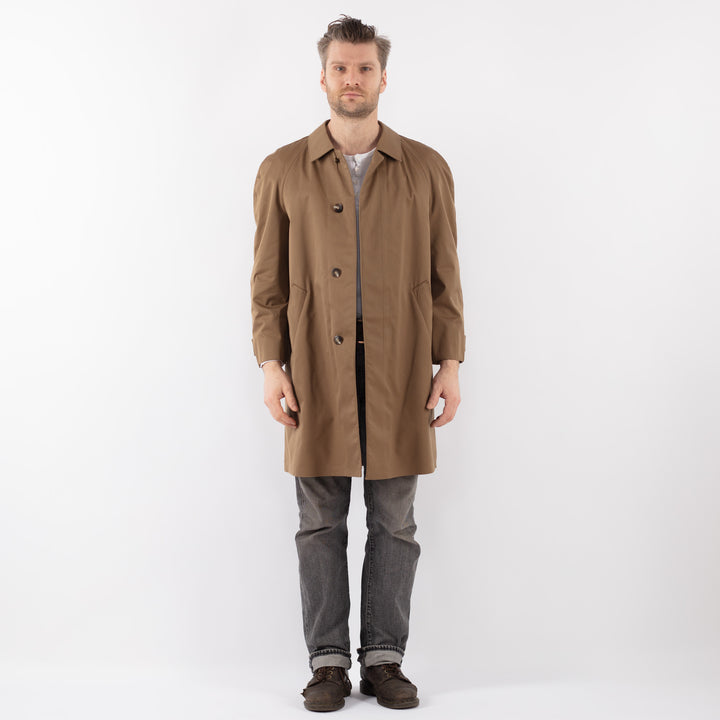 Vintage 70's Men Trench Coat in BeigeZ1090