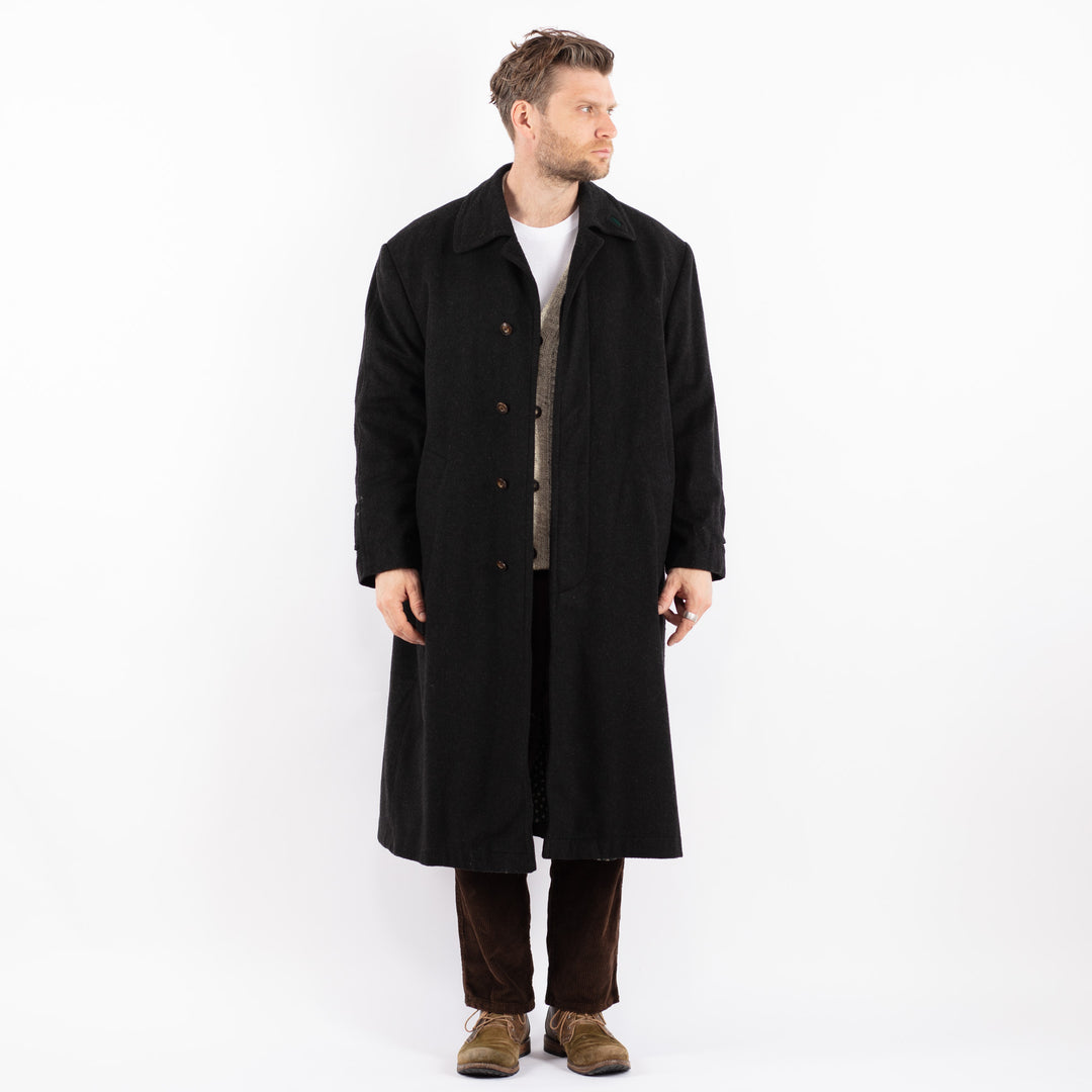 Vintage 90's Men Wool Coat in GrayZ1585