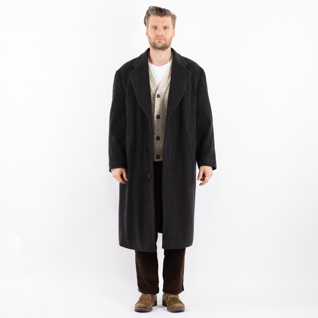 Vintage 90's Men Wool Coat in GrayZ1603