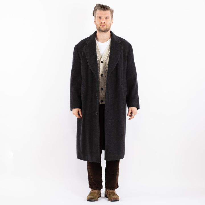 Vintage 90's Men Wool Coat in GrayZ1603
