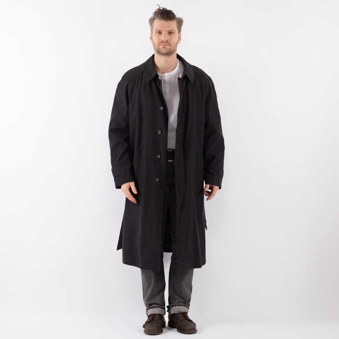 Vintage 70's Men Trench Coat in BlueZ1092