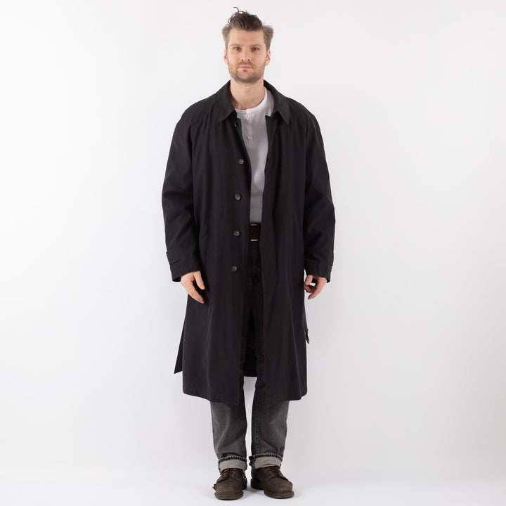 Vintage 70's Men Trench Coat in BlueZ1092