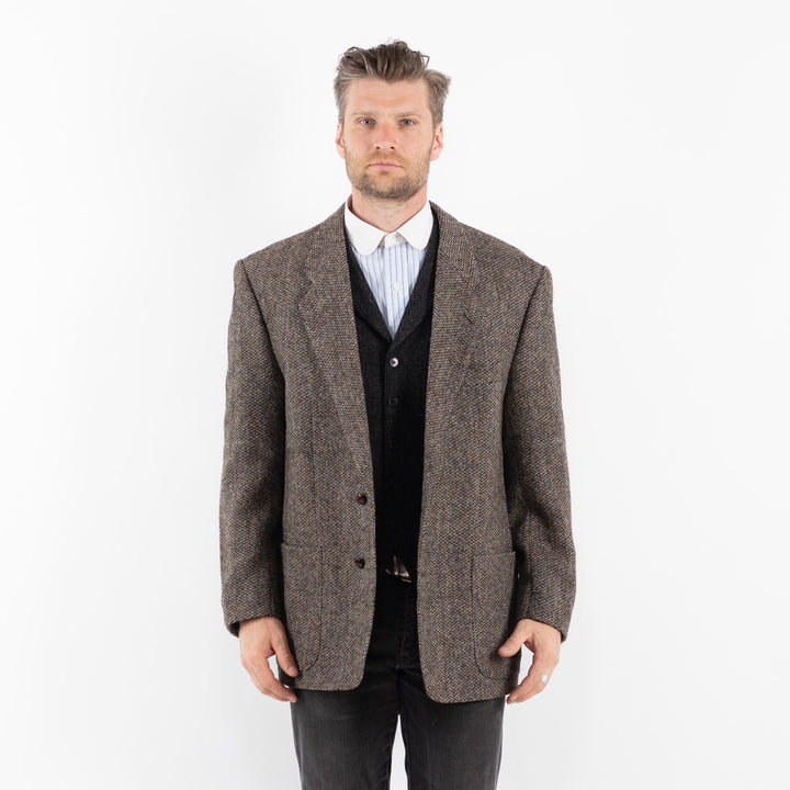 Vintage 90's Men Harris Tweed Jacket in BeigeZ1718