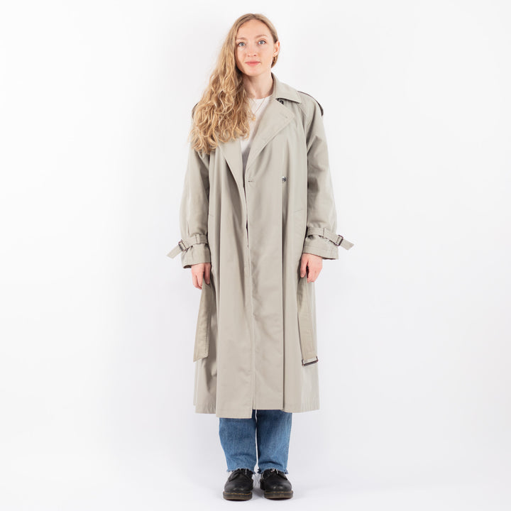 Vintage 90's Women Trench Coat in GrayV9441
