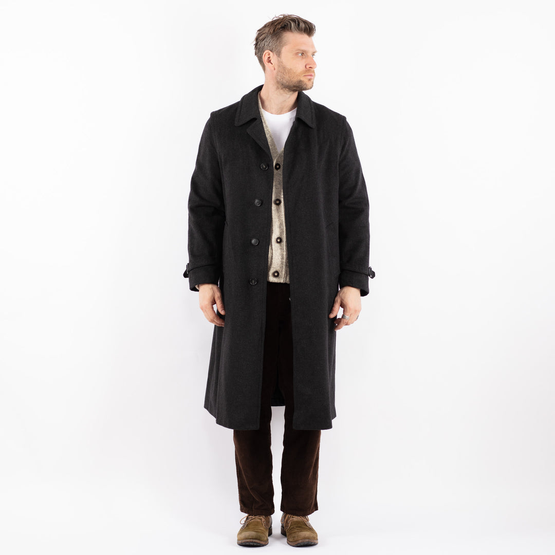Vintage 90's Men Wool Blend Coat in GrayZ1591