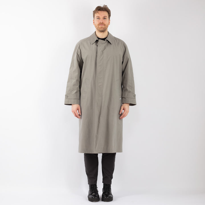 Vintage 80's Men Mac Coat in GrayZ1246