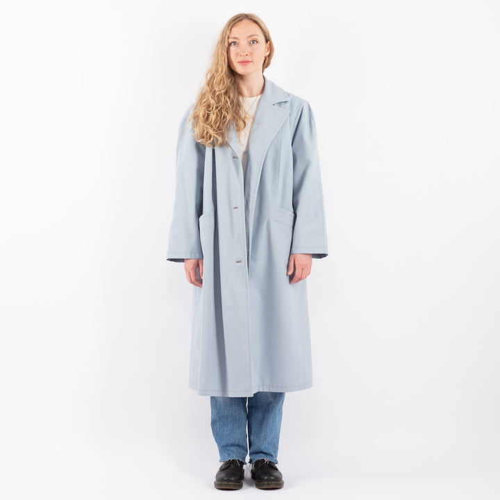 Vintage 70's Women Trench Coat in BlueV9442