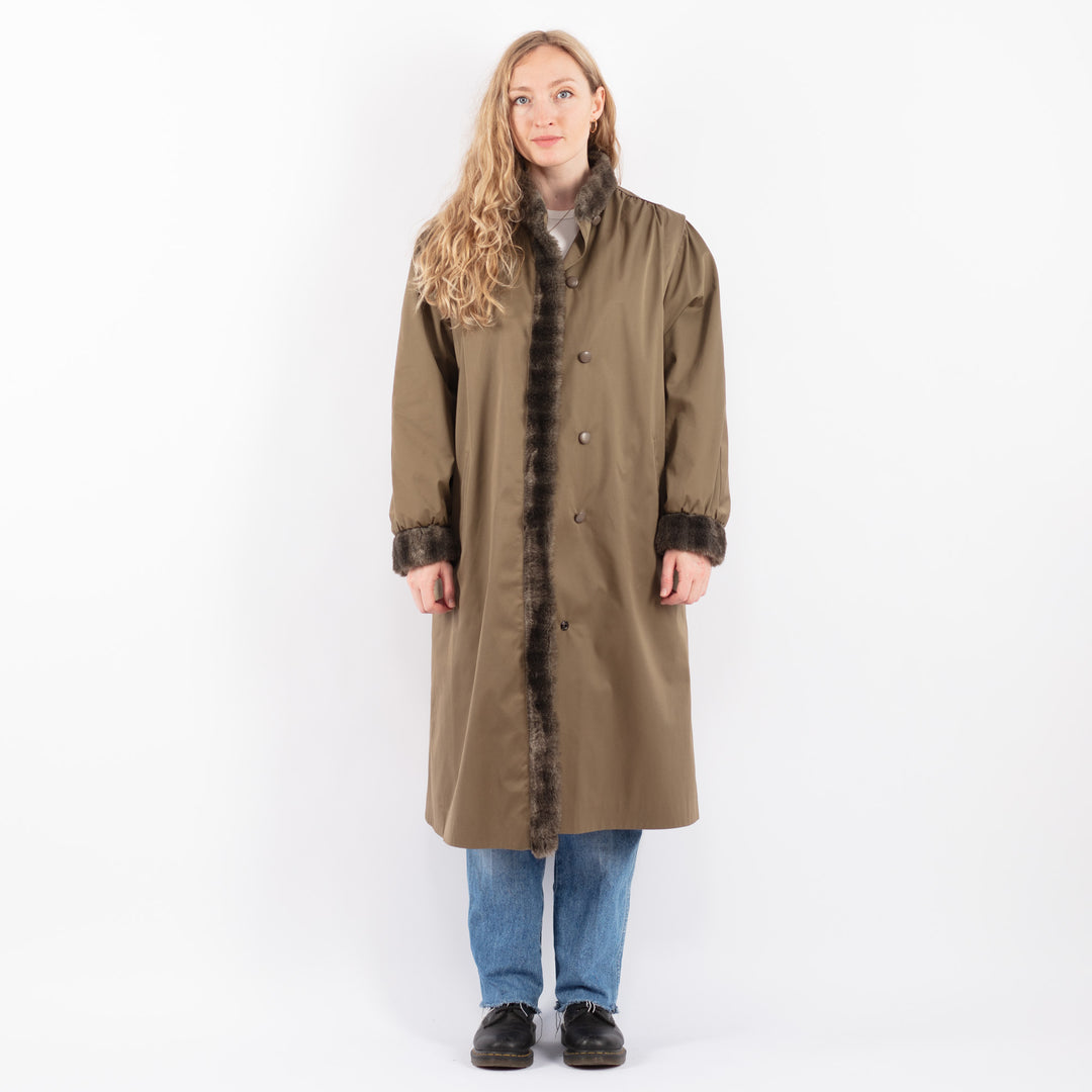 Vintage 70's Women Mac Coat in BrownV9444