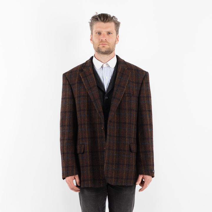 Vintage 00's Men Harris Tweed Jacket in BrownZ1723