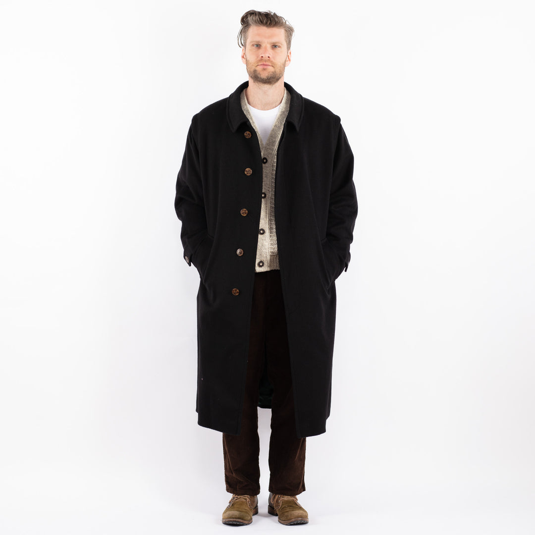 Vintage 90's Men Wool Coat in GrayZ1613