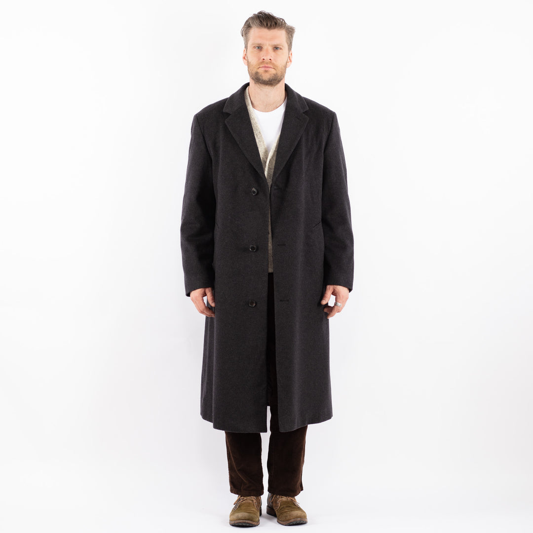 Vintage 90's Men Wool Coat in GrayZ1597