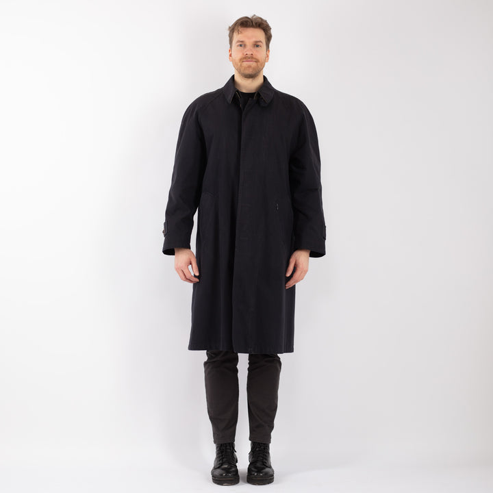 Vintage 90's Men Mac Coat in BlueZ1255