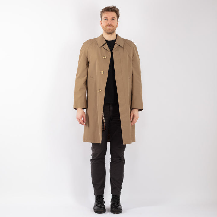 Vintage 70's Men Mac Coat in BeigeZ1256