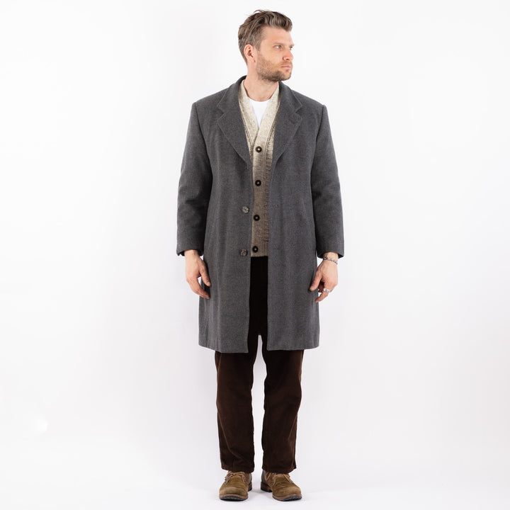 Vintage 90's Men Wool Blend c in GrayZ1623