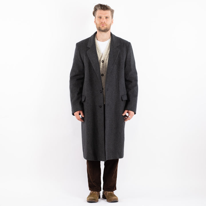 Vintage 70's Men Wool Coat in GrayZ1631