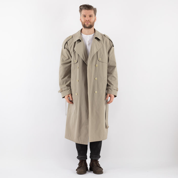 Vintage 70's Men Trench Coat in BeigeZ944