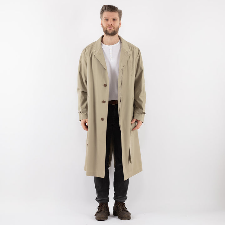 Vintage 70's Men Mac Coat in BeigeZ945