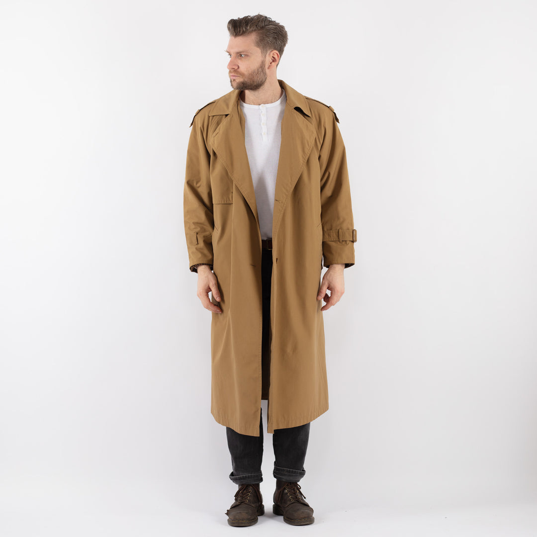 Vintage 80's Men Trench Coat in BeigeZ947