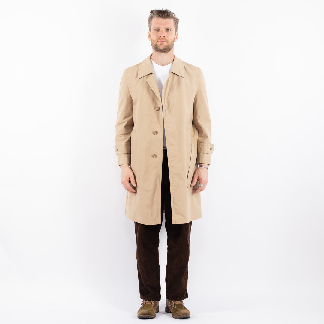 Vintage 70's Men Trench Coat in BeigeZ1653