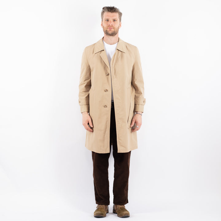 Vintage 70's Men Trench Coat in BeigeZ1653