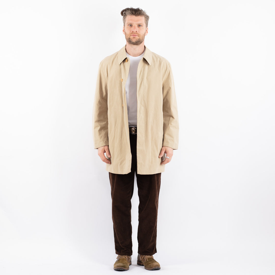 Vintage 90's Men Trench Coat in BeigeZ1654