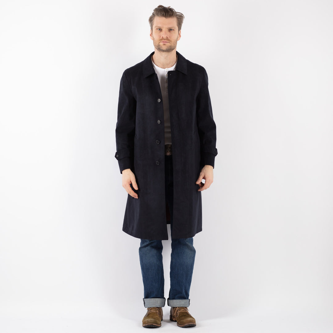 Vintage 70's Men Mac Coat in BlueZ1219