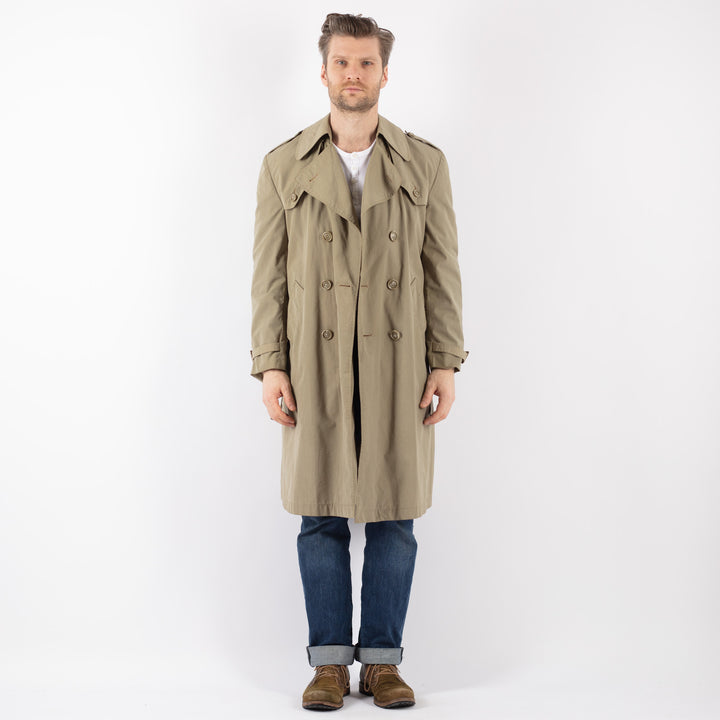 Vintage 70's Men Trench Coat in BeigeZ1223