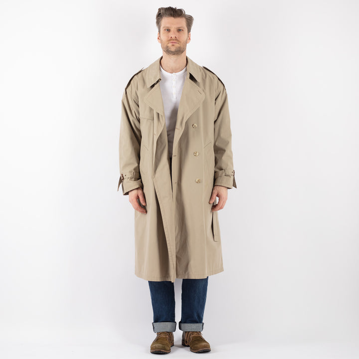 Vintage 70's Men Trench Coat in BeigeZ1224
