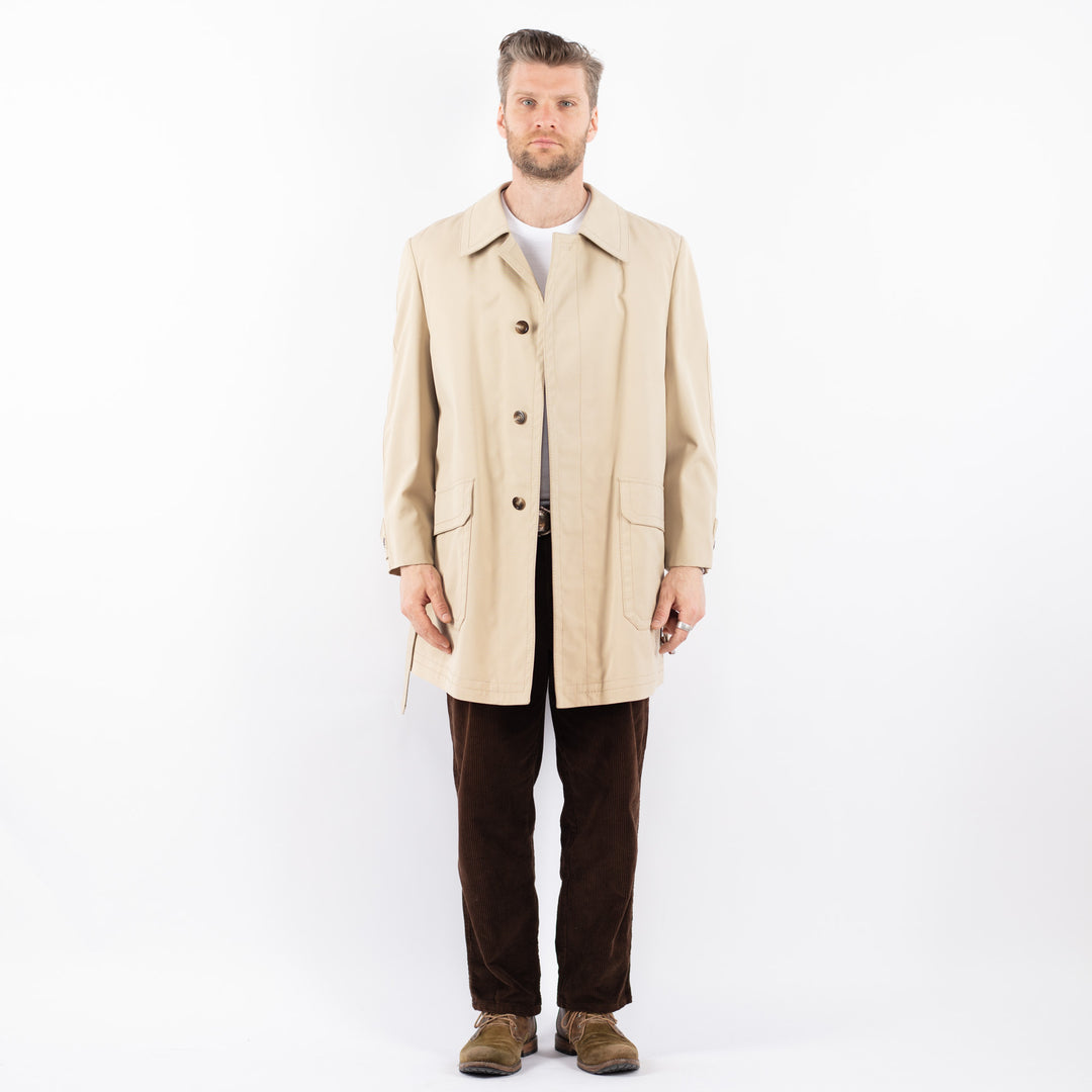 Vintage 70's Men Mac Coat in BeigeZ1660