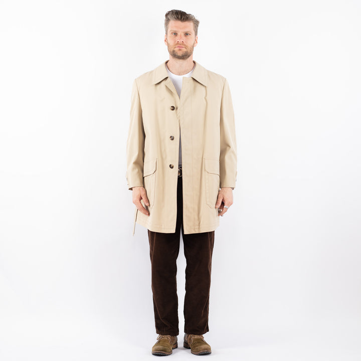 Vintage 70's Men Mac Coat in BeigeZ1660