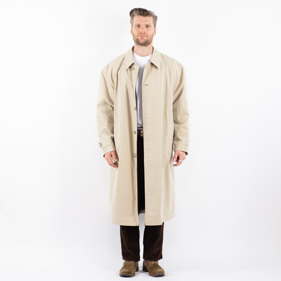Vintage 90's Men Mac Coat in BeigeZ1664
