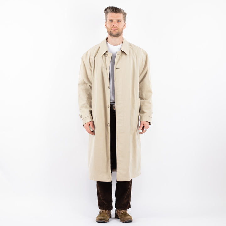 Vintage 90's Men Mac Coat in BeigeZ1664
