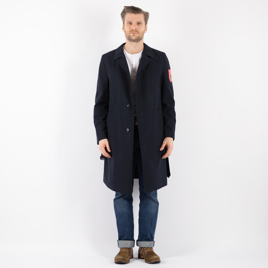 Vintage 90's Men Mac Coat in BlueZ1230