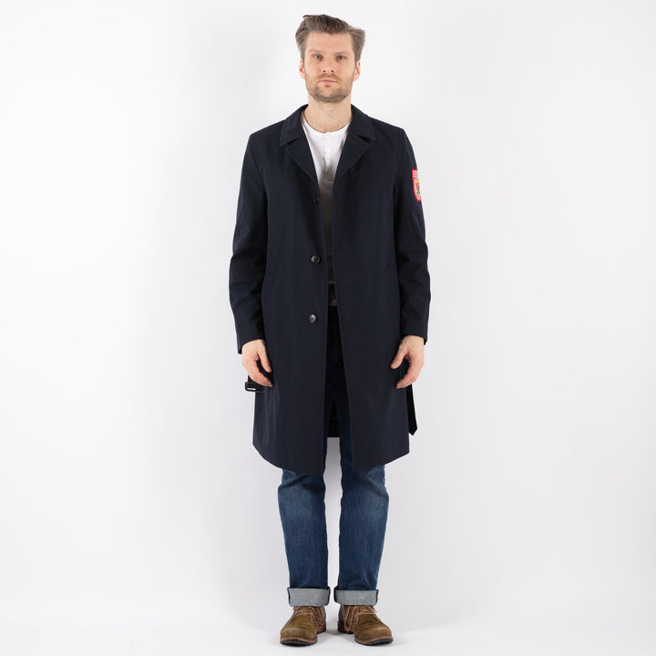 Vintage 90's Men Mac Coat in BlueZ1230