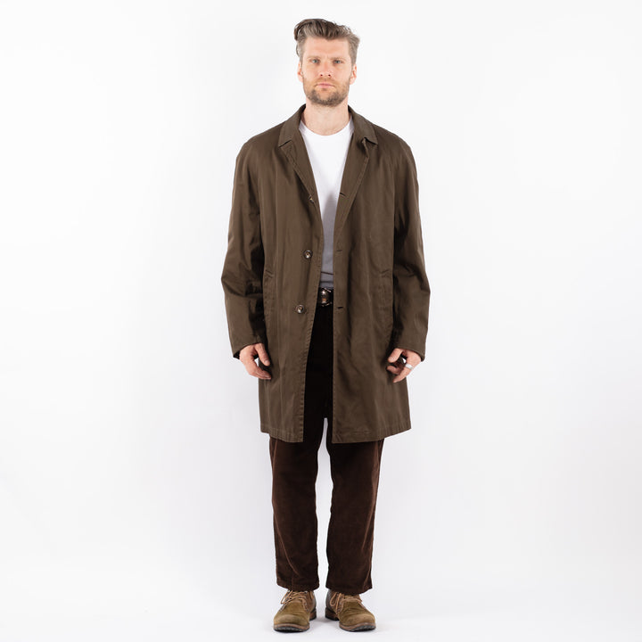 Vintage 70's Men Mac Coat in BrownZ1666