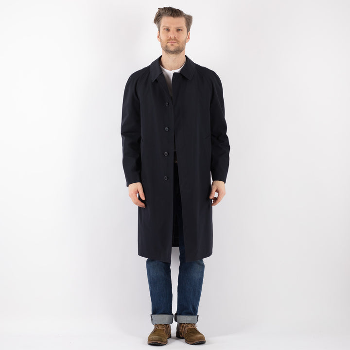 Vintage 90's Men Mac Coat in BlueZ1231