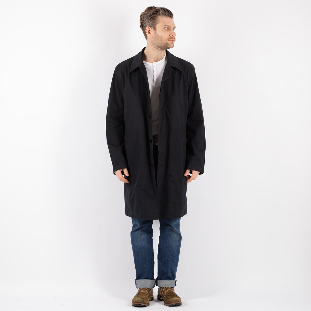Vintage 90's Men Mac Coat in BlueZ1232