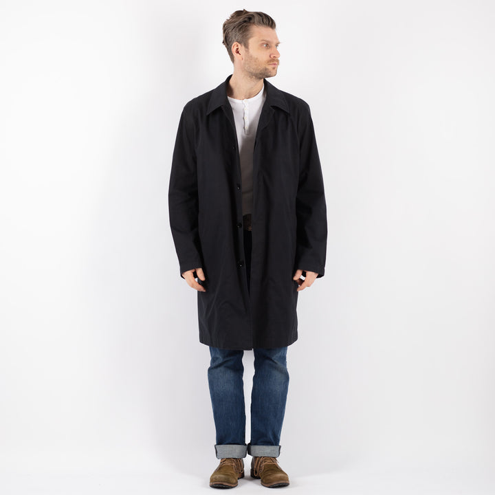 Vintage 90's Men Mac Coat in BlueZ1232