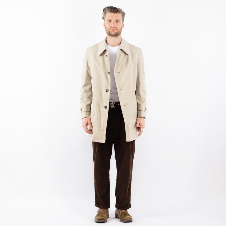 Vintage 70's Men Trench Coat in BeigeZ1669