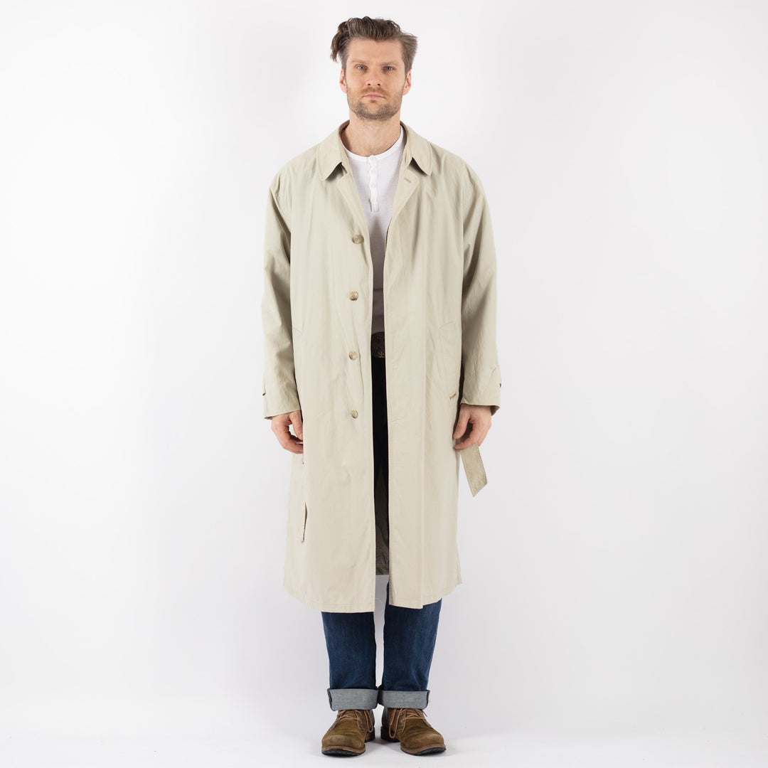 Vintage 70's Men Mac Coat in BeigeZ1240