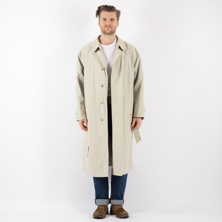 Vintage 70's Men Mac Coat in BeigeZ1240