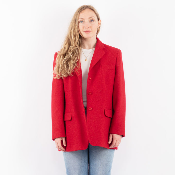 Vintage 90's Women Harris Tweed Jacket in RedZ9517
