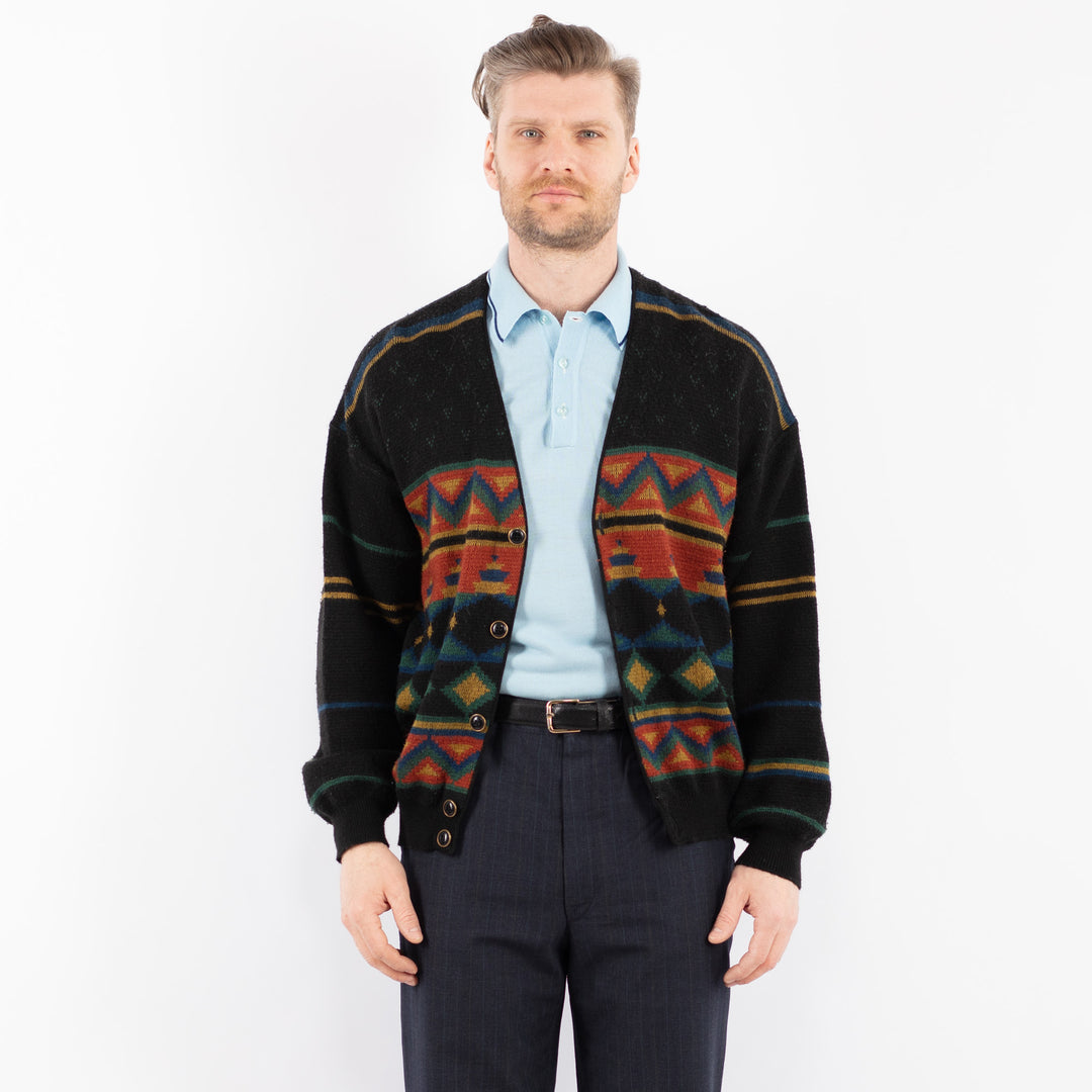 Vintage 70's Men Cardigan in MultiZ1375