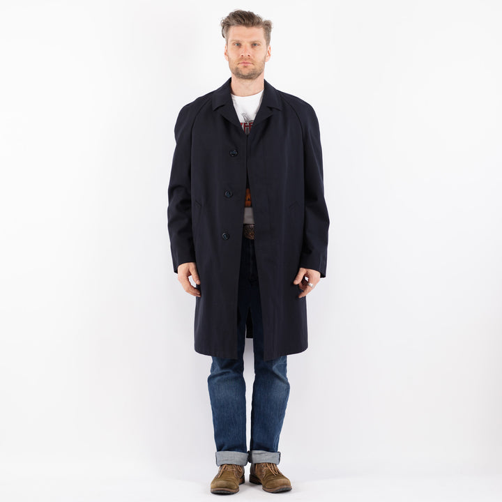 Vintage 70's Men Mac Coat in BlueZ1497