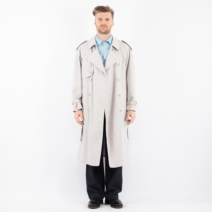 Vintage 70's Men Trench Coat in GrayZ1457