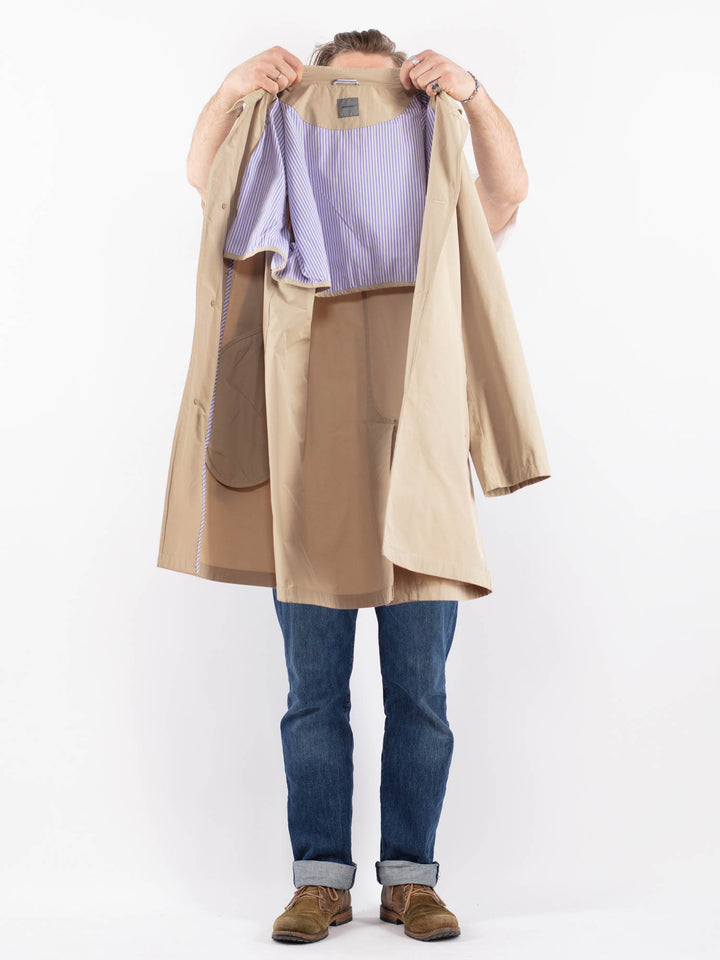 Vintage 00's Men Mac Coat in BeigeZ1501