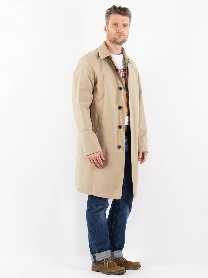 Vintage 00's Men Mac Coat in BeigeZ1505
