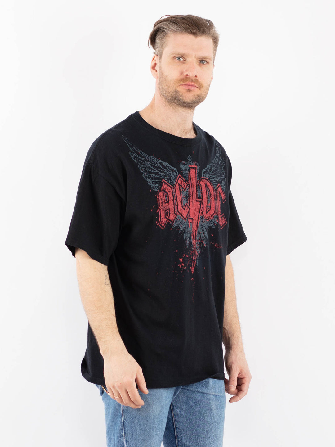 Vintage 00's Men T-Shirt in BlackZ1364